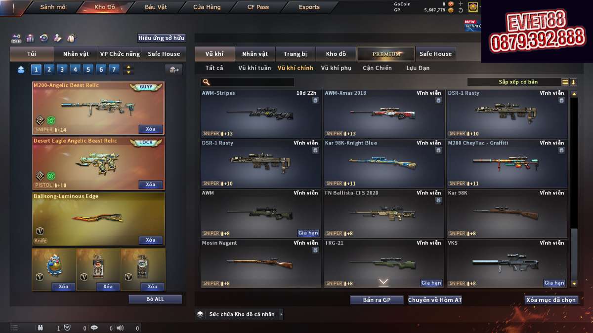 shop acc cf uy tin gia re